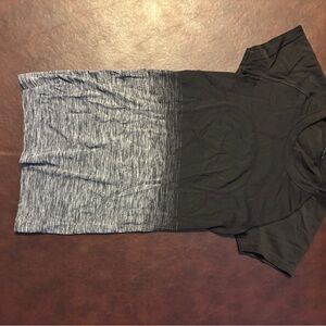 lululemon athletica Black and Gray Short Sleeve Tee